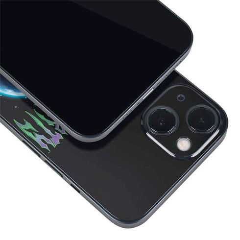 Adult Swim Rick and Morty Neon Skulls iPhone 14 Plus Skin
